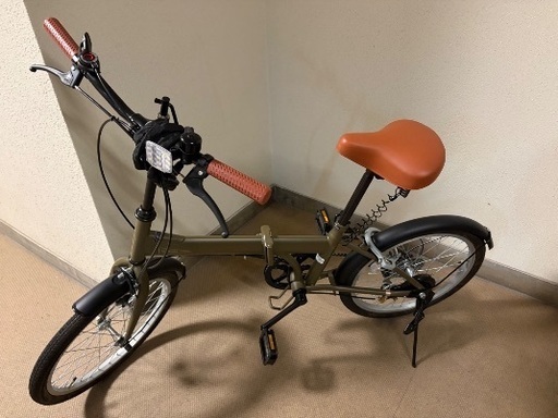 【3月購入・美品】20インチ折りたたみ自転車 すぐ乗れます