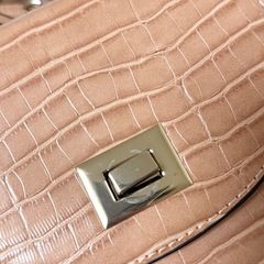 ZARA｜クロコダイル風型押しショルダーバッグの画像