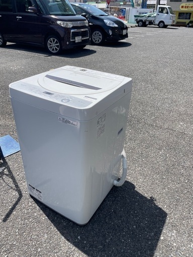 北九州市内配送無料　保証付き シャープES-GE5B-T 全自動洗濯機 ブラウン系 [洗濯5.5kg
