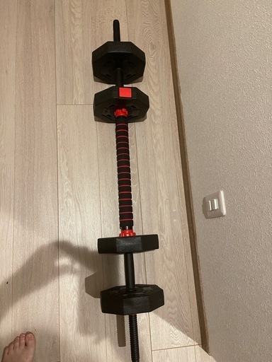 バーベルにもなる ダンベルセット