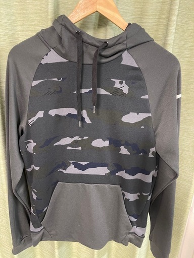 NIKE ナイキ DRI-FIT 迷彩パーカー グレー Sサイズ スポーツウェア