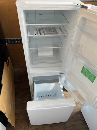 NO B991?福岡市内配送設置無料✨?yselect YRZF15J ヤマダオリジナル ２ドア冷蔵庫 (156L・右開き) ホワイト