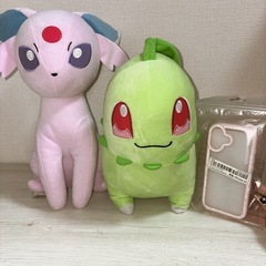 ポケモン ぬいぐるみ チコリータ エーフィの画像