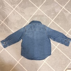 GAP デニムシャツ　ベビー服の画像