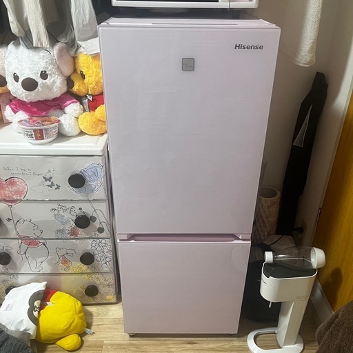 Hisense ピンク　冷蔵庫