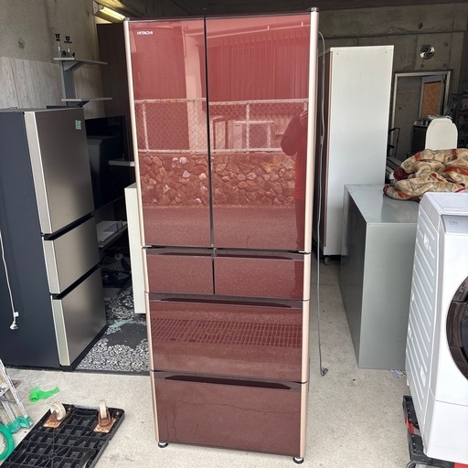日立 冷蔵庫 475L R-XG4800H(XT) クリスタルブラウン