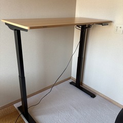 新品同様　電動昇降 パソコンデスク 
ワークチェア&チェアマットの画像