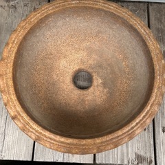 ②昭和レトロ中古大植木鉢の画像