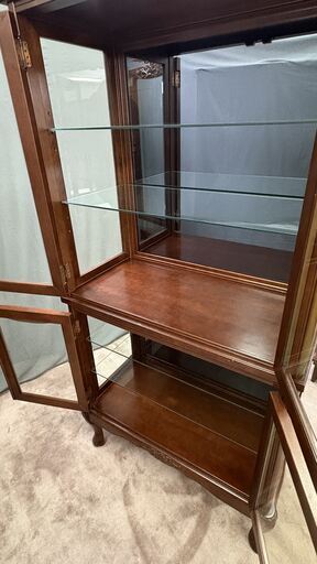 Vintage | コレクションボード | 猫脚 クラシック家具 | キャビネット 飾り棚