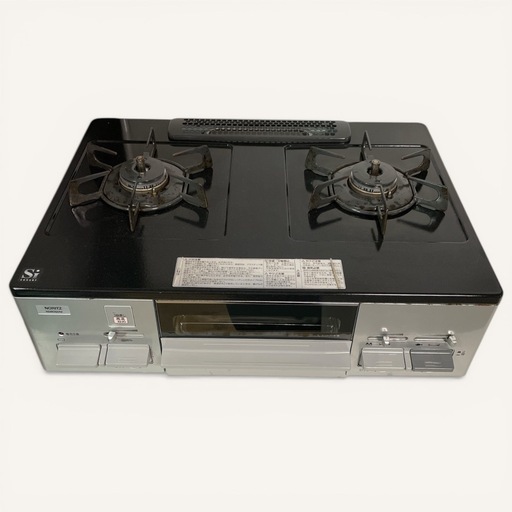 天)283.ノーリツ ガスコンロ NG80QVM 都市ガス用 ガスホース付