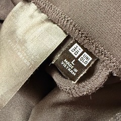 ユニクロ　クレープワイドパンツ２点　サイズL難ありの画像