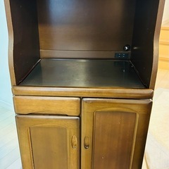 小泉産業　コンセント付き家具　炊飯器　電子レンジの画像