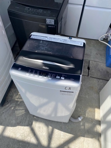 NO C8?福岡市内配送設置無料✨?ハイアール 洗濯機 JW-U55HK(K) ブラック 洗濯容量：5.5kg 2022年