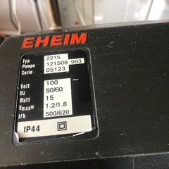 エーハイム クラシック 2215 水槽用外部フィルターの画像