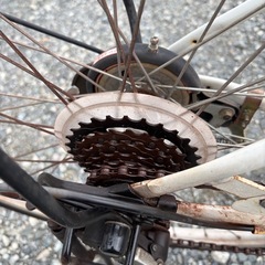 【引き取り限定】27インチ 自転車 ROUTE 外装6段変速 ホワイト 現状品の画像