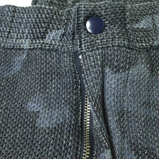 e JEANS イージーンズ 日本製 HONEYCOMB EASY PANTS 岡山児島 ハニカムコットン イージーパンツ e809-001 0 Indigo Camouflage 立体裁断 テーパード 迷彩 定価31,900円 ボトムス【新古品】【中古】【e JEANS】