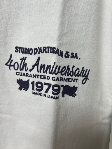 Studio D'Artisan 40周年記念 Tシャツ ホワイト L日本製