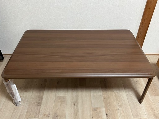 【新品未使用】フクダクラフト ローテーブル 120㎝ 折りたたみ