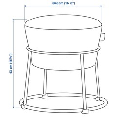 IKEAオットマンの画像