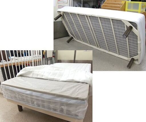 無印良品 脚付きマットレスベッド 幅98cm シングルベッド MUJI 良品計画 ☆ 札幌市 北区 屯田