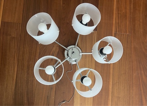 ニトリ　照明(シーリングライト) LED電球5個(電球色)付き
