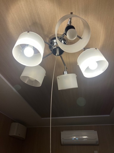 ニトリ　照明(シーリングライト) LED電球5個(電球色)付き
