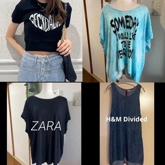 夏服⭐️８点まとめ売り❣️1着100円以下٩(๑❛ᴗ❛๑)۶ZARA、GU、NIKE等の画像