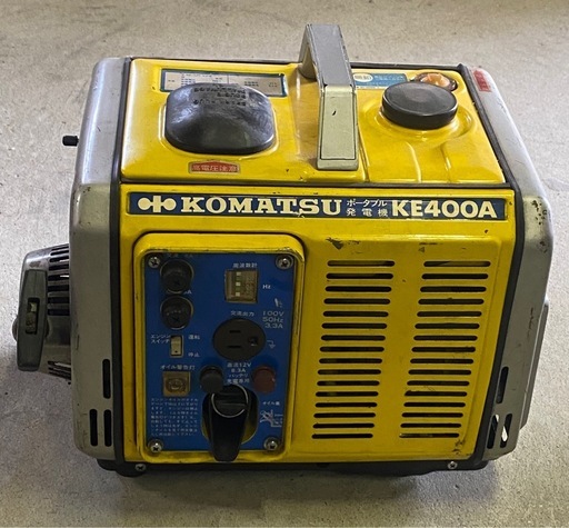 【LP】ポータブル発電機　KOMATSU コマツ　KE400A 100V 3.3A ジャンク品
