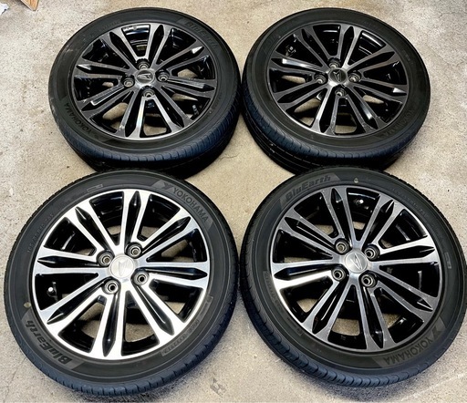 バリ溝 夏タイヤ ホイール4本セット 165/55/R15 2023年製造