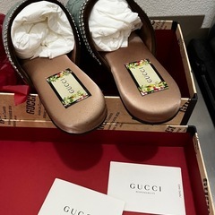 GUCCI グッチ　正規品　一度のみ使用　極美品　サンダル　靴の画像