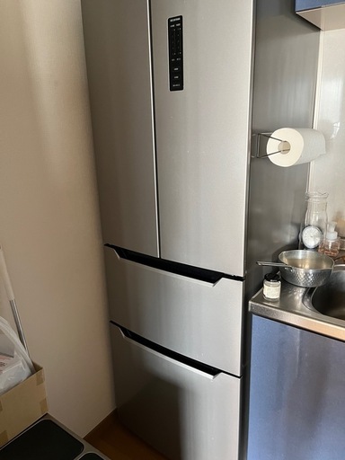 アイリスオーヤマ 冷蔵庫 320L シルバー (IRSN-32A-S)