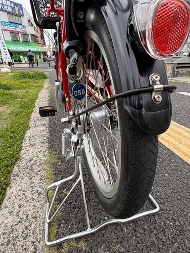 059中古 Panasonic電動アシスト自転車8Ah 大阪 (となりの樹) 近鉄八尾