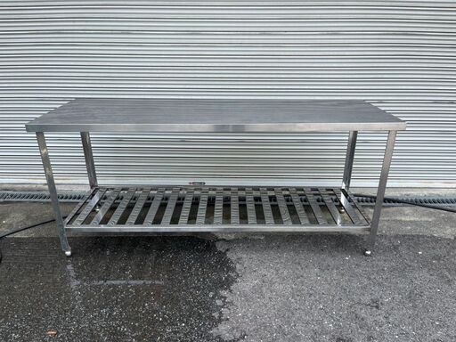 作業台 ステンレス 業務用 飲食店 店舗 ① 幅180cm×奥行60cm×高さ80cm
