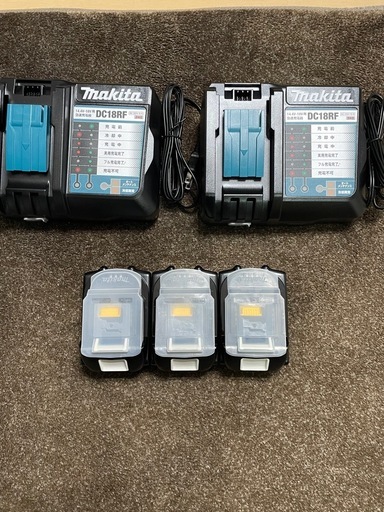 【新品】makita マキタDC18RF急速充電器＋BL1860純正バッテリー