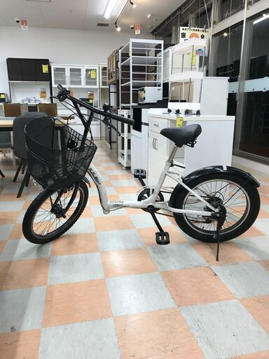 ＼家具＊家電のお店／【ｼﾞｬﾝｸﾞﾙｼﾞｬﾝｸﾞﾙ石川金沢店】自転車 ホワイト 20インチ
