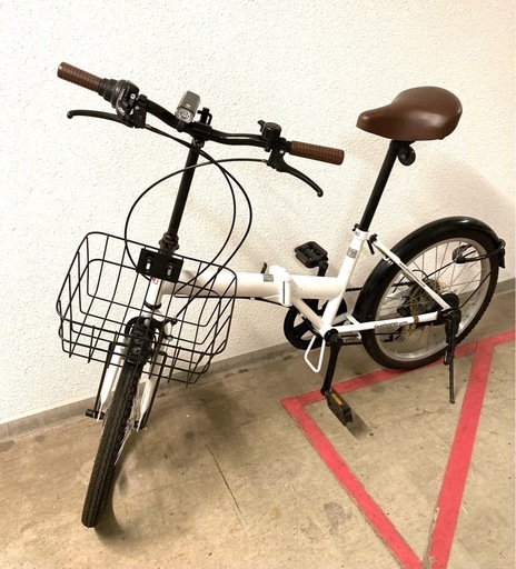 値下げ割引 中古折り畳み自転車 変速無し 20インチ ライト無し 軽整備済み 町田市 相模原市 MM340 美品】変速付き折り畳み自転車20インチ (まる) 東門前の折りたたみ