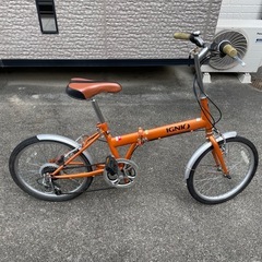折りたたみ自転車 IGNIO オレンジの画像