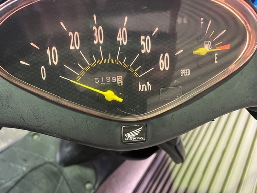 【売約済】実働 BT新品 バリ溝 ホンダ AF62 ディオ 4スト 原付 バイク スクーター ブラック