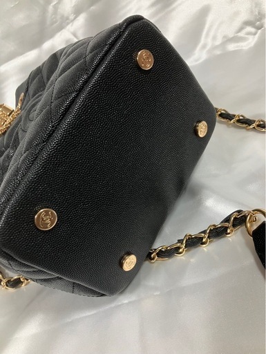 未使用　CHANEL シャネル ノベルティ 巾着ショルダーバッグ ハンドバッグ　ブラック　⑪
