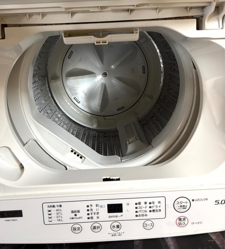 中古】2021年製YAMADA SELECT(ヤマダセレクト) YWMT50H1 全自動洗濯機 