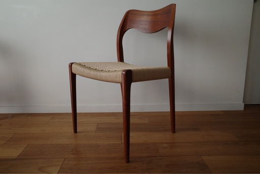 極美品【モラー No71】チーク ペーパーコード新品 / yチェア