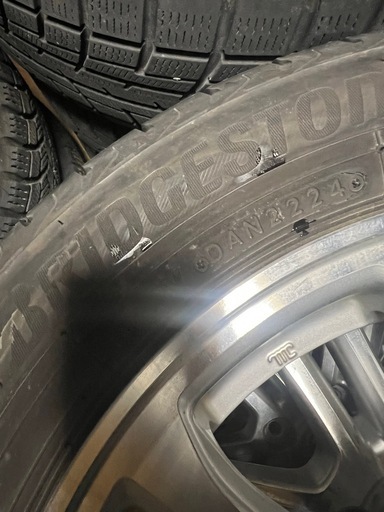 軽自動車ホンダ純正ホイール155/65r14bridgesonte22週2024年製4本
