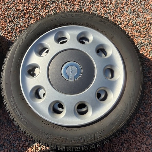 ダイハツ ミラココア 純正ホイール＋スタッドレスタイヤ 4本セット （155/65R14 ブリヂストン ブリザック VRX）