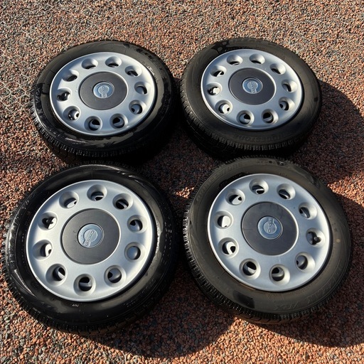 ダイハツ ミラココア 純正ホイール＋スタッドレスタイヤ 4本セット （155/65R14 ブリヂストン ブリザック VRX）