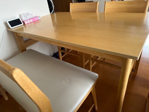 ダイニングテーブル　イスセット　あげます あげますダイニングテーブル椅子3脚セット (tawakyu) 島尻のダイニング