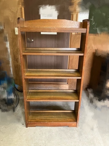 木製本棚　昭和レトロ
