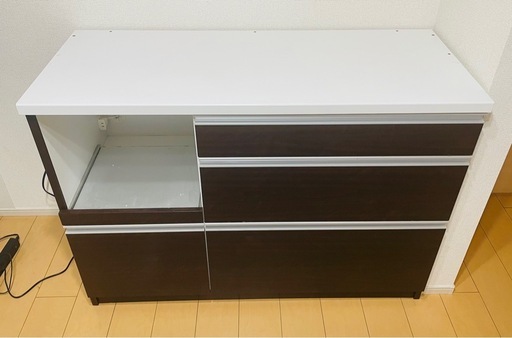 【美品】食器棚　扉ソフトクローズ仕様　キッチンカウンター