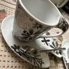 スプーン付きティーカップ2客セット　の画像