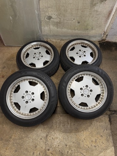 【超希少 当時物】16インチ スターフォルム ディッシュホイール 4本セット 段リム メッキリム STARFORM