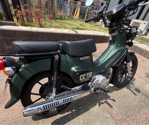 HONDA CROSS CUB CC110 ダークグリーン カブ　低走行390km走行